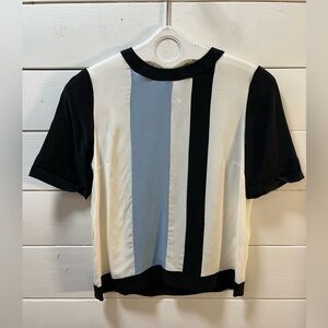 NISSE – Silk Colorblock Top (Size 4 )